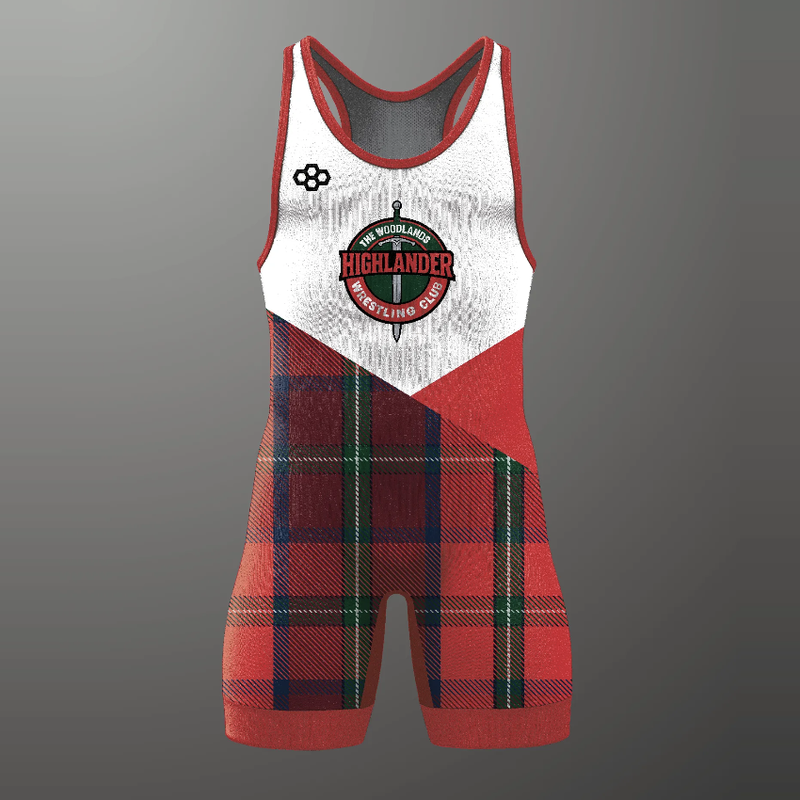 Rudis Men's Elite Singlet - Red Tartan