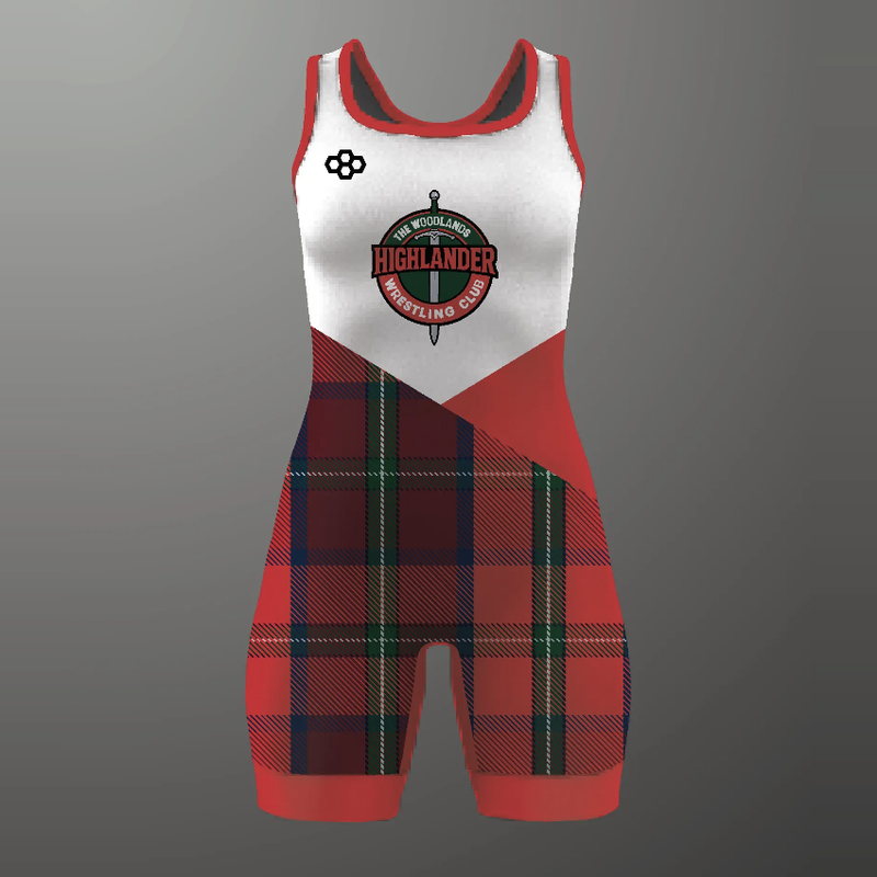Rudis Women's Elite Singlet - Red Tartan